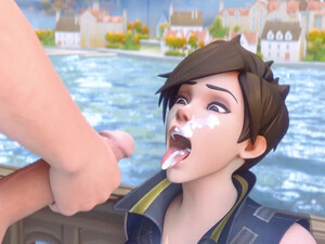 Tracer is the face of Overwatch? So lets'go fuck that face! - DeniseM