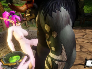 WHORECRAFT: RED RIDING HOOF 1.03 - 2 female night elf x male tauren