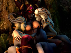 World Of Warcraft - Sexy Alexstrasza, Draenei + Lylly - Part 3