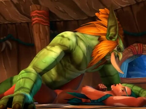 Sexy Tight warcraft Female Gets Fucked and Covered in cum by a troll