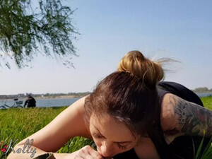 Yoga Girl Stalked and Fucked in Public Park by a Stranger. WetKelly