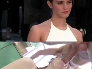 Emma Watson Deepthroat Blowjob GIF