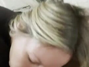 ThroatPie Throat Fuck Sloppy POV Deepthroat Cock Close Up Blowjob Blonde GIF