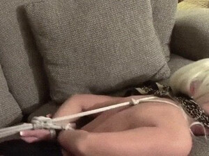 Tits Naked Gagged Bondage Blonde BDSM GIF