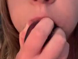 Spit Oral Huge Dildo Deepthroat GIF