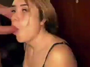 Wife Sloppy MILF Lips Face Fuck Deepthroat Blowjob GIF