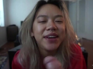 Teen Sucking Deepthroat Cock Camel Toe Asian GIF