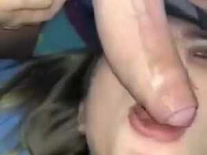 Teen Natural Tits Face Fuck Deepthroat Brunette Blowjob Big Dick GIF