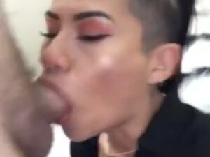 Shaved Latina Japanese Interracial Face Fuck Deepthroat Blowjob BWC Asian GIF