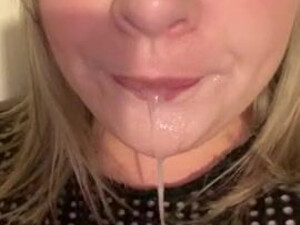 Spit Sloppy Huge Dildo Dildo Deepthroat Blowjob GIF