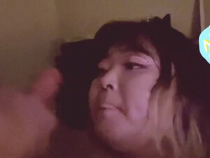 Korean Facial Face Fuck Deepthroat Cumshot Chubby Blowjob BBW Asian GIF