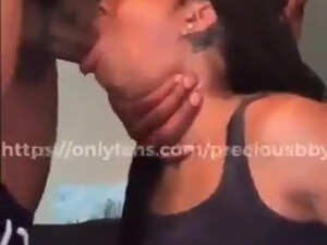 Sloppy Face Fuck Ebony Couple Ebony Deepthroat Choking Blowjob Big Dick BBC GIF