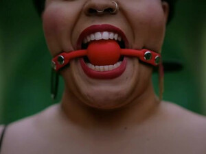 Ball Gagged BDSM GIF