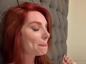 Teen Swallowing Redhead Gagging Gagged Face Fuck Deepthroat Cum Swallow Cum On Tits Cum In Mouth Blowjob BBC GIF