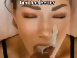 Messy Gagging Forced Face Fuck Deepthroat Caption Blowjob GIF